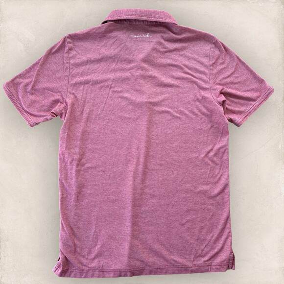 Travis Mathew The Zinna Pink Polo Shirt Men's Medium Golf Short Sleeve Pima - Picture 3 of 6